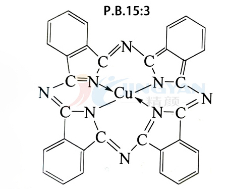 顏料藍15:3分子結構圖