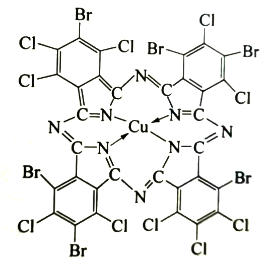 顏料綠36分子結(jié)構(gòu)圖